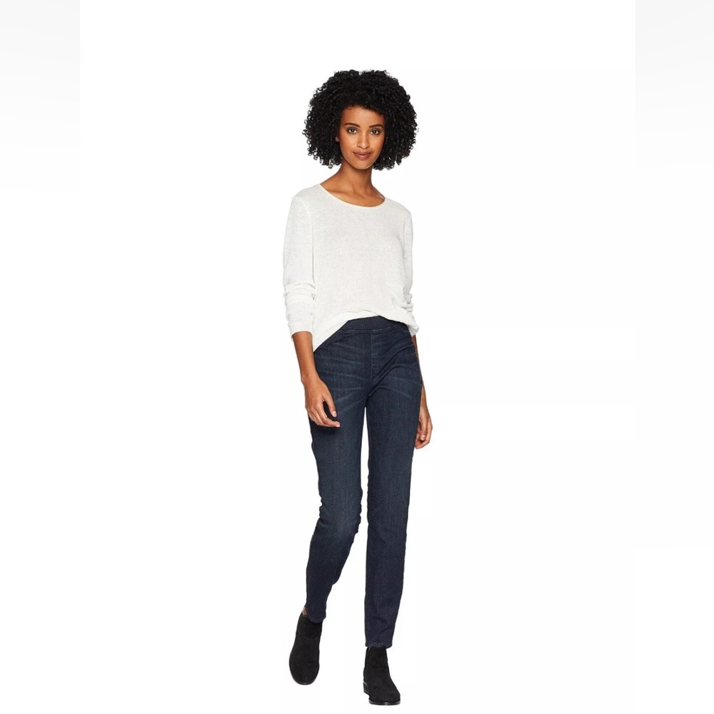 Eileen Fisher Blue Denim Jeans Jeggings S Pull on